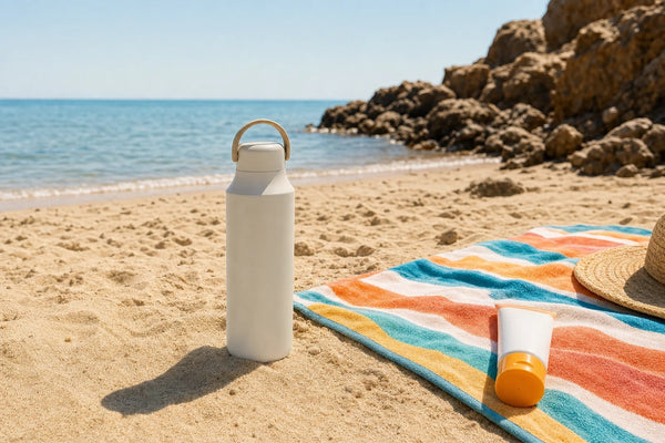 Botella de agua para la playa en verano: qué buscar (y qué evitar)