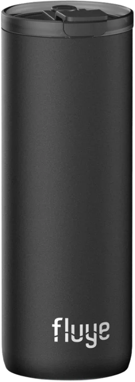 La misma botella con la tapa AirLock montada, sin asa y de perfil más bajo