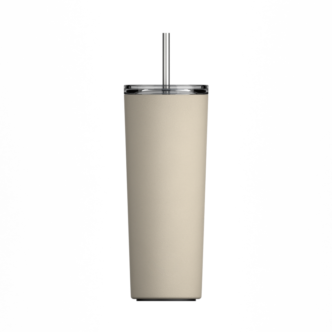 Image of El Fluye Tumbler 700ml es perfecto para disfrutar bebidas calienes y frías en cualquier momento. Y tiene una Tapa  Lock Lid que la hace ideal para bebidas calientes. Color Baja Sand. Color Beige