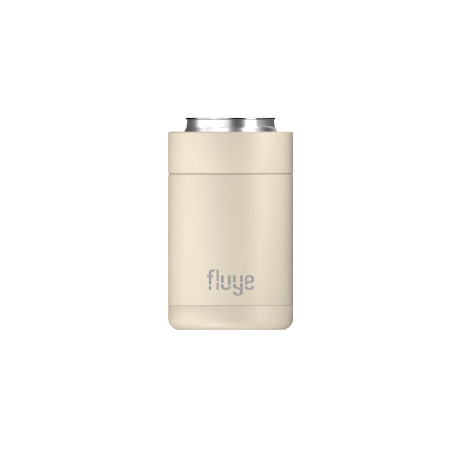 Image of El Fluye Can Cooler 355ml mantiene tus bebidas frías por más tiempo, ideal para la playa, campo, reuniones y más.  Color Baja Sand.