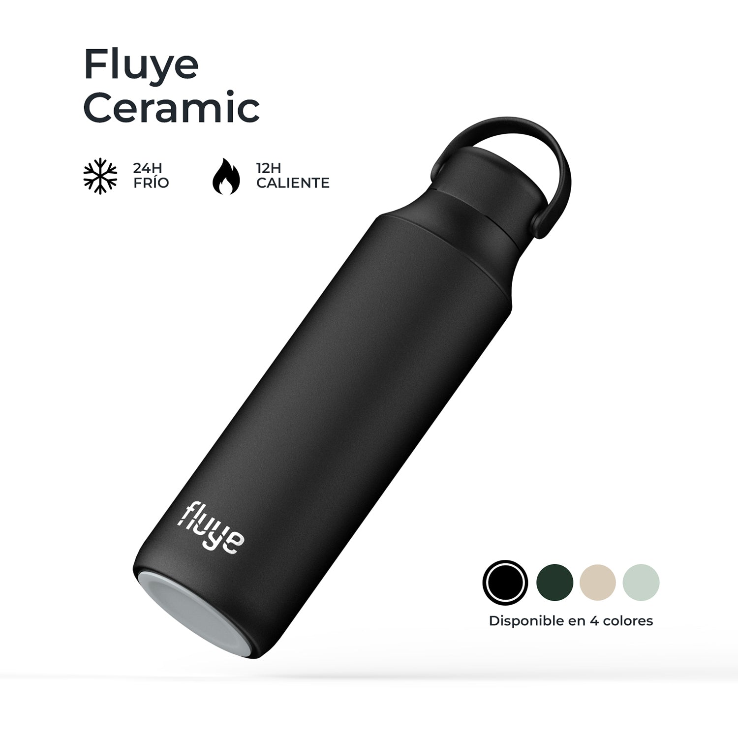 Image of La Fluye Ceramic Pro 600ml combina lo mejor del acero inoxidable con un interior de cerámica que mantiene el sabor original de tus bebidas.