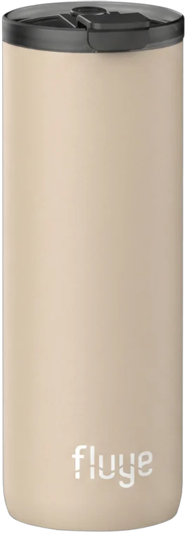 La misma botella en Baja Sand con la tapa AirLock montada, sin asa y de perfil más bajo